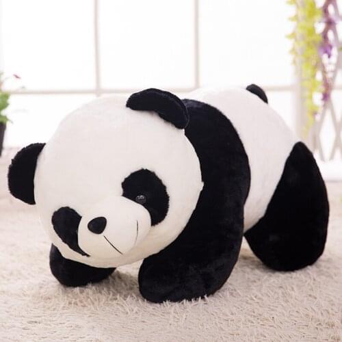 About 40cm simulation panda plush toy prone panda doll Christmas gift w2475