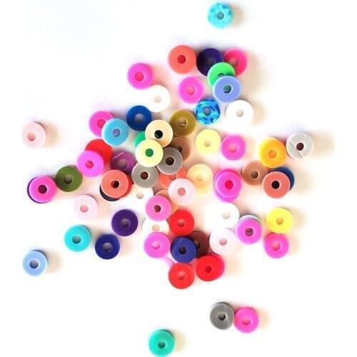 24 Colors 6mm Bohemian Style Flat Round Polymer Clay Disc Loose Spacer Bead DIY Jewelry Making Bracelet Cloth Bag Handmade Craft