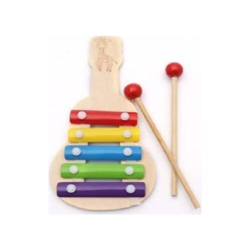 Educational Wooden Cellophane for Baby and Child 5 Notes 5 Tones 5 Keys Wooden Cellphone - Toy Wooden Cellphone