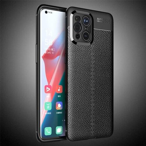 For OPPO Find X3 Pro Lite Neo Case Luxury Litchi Striae Full Soft Silicone Cover Case For OPPO Find X3 X 3 FindX3 Phone Cases