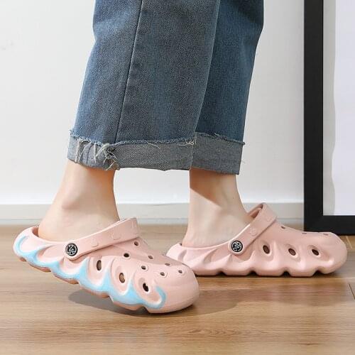 Hot Clogs Women Sandals Girl Casual Summer Beach Parent-child Outdoor Slides Slip on Hole Loafers Garden Sandals Women Shoes