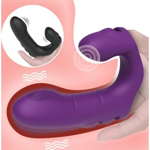 Silicone Finger Vibrators Clitoris Stimulation Sex Toy For Woman Brush Vibrating Finger Sleeve G Spot Massager Adult Sex Product