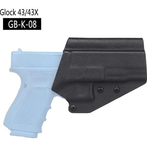 Tactical Kydex Gun Holster for Glock 43/43X Airsoft Pistol Case Holster Case Concealed Carry with QLS 19 22 K Sheath Belt Clip