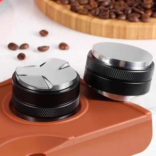 304 Stainless Steel Coffee Tamper 51/53/58mm Dual-head Non-slip Espresso Coffee Distributor Coffee Powder Tamper Coffee Leveler