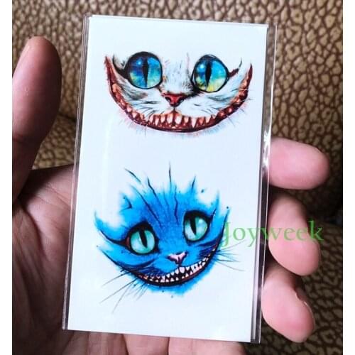 Waterproof Temporary Tattoo sticker Ink painting watercolor colorful cat tatto stickers flash tatoo fake tattoos for men women