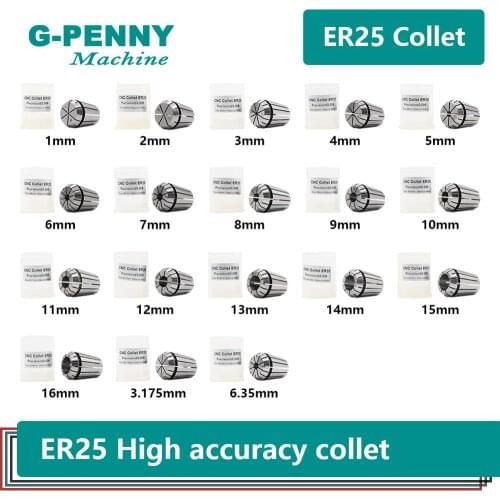 High Precision! CNC spindle motor collet chuck clamping size 1mm, 4mm,6mm,8mm,10mm to 16mm Spindle motor Tool clamping holder