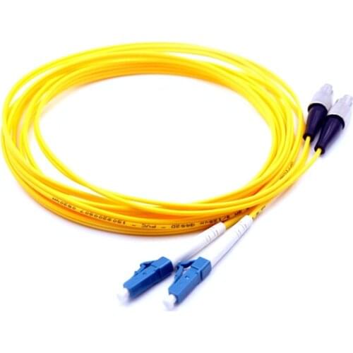 High quality LC-FC Single Mode Duplex Fiber Optic Patch Cord FTTH FC Duplex fiber optic patch cable Fiber Free Shipping