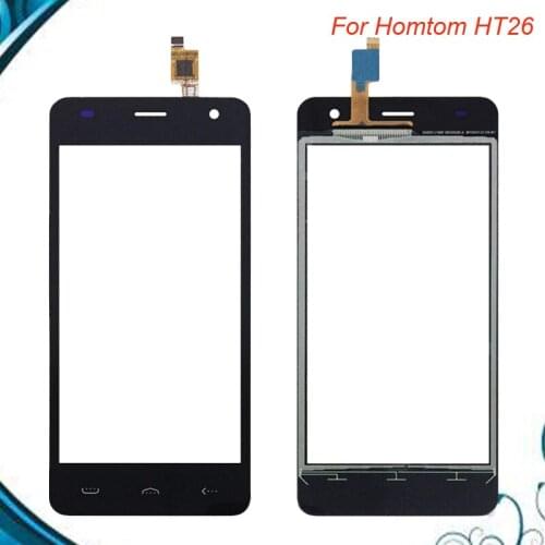 5.5 inch For HOMTOM HT50 HT 50 Touch Screen Glass 100% New Glass Panel Black color IN Stock