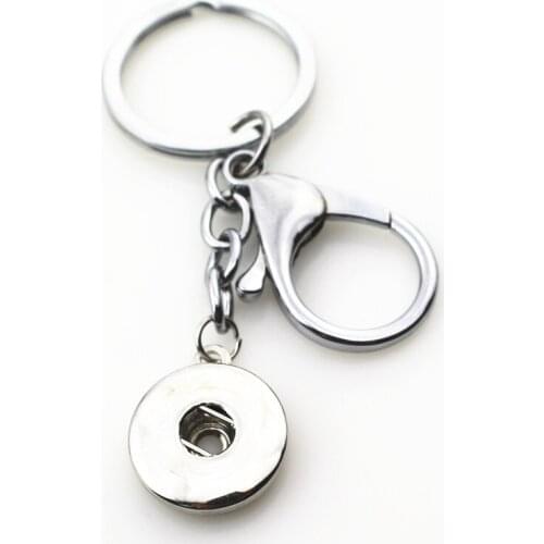 10pcs/lot Hot wholesale Lobster Clasp Snap Keychains Keyring fit 18mm DIY Ginger Snaps Button Jewelry