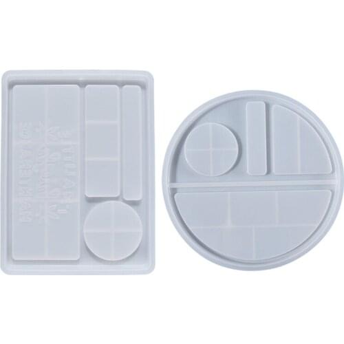 13MC Tray Resin Mold Charm Woman Tray Mold Silicone for DIY Jewelry and Cosmetic Storage Epoxy Resin Coffee Home Decoration