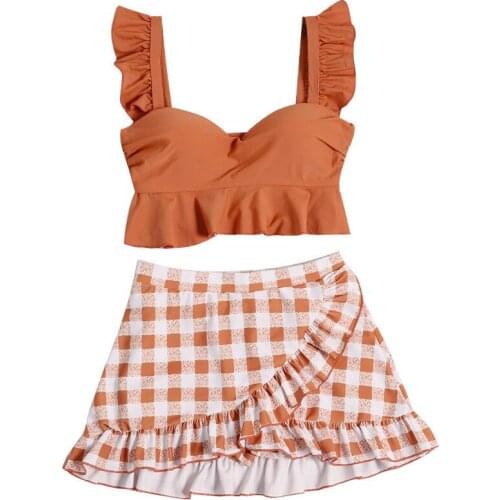 2021 Women Two-Pieces Bikini Tankinis Set Push Up Bathing Suit Padded Swimwear Swimming Beach Wear Summer Sexy Biquinis Swimsuit