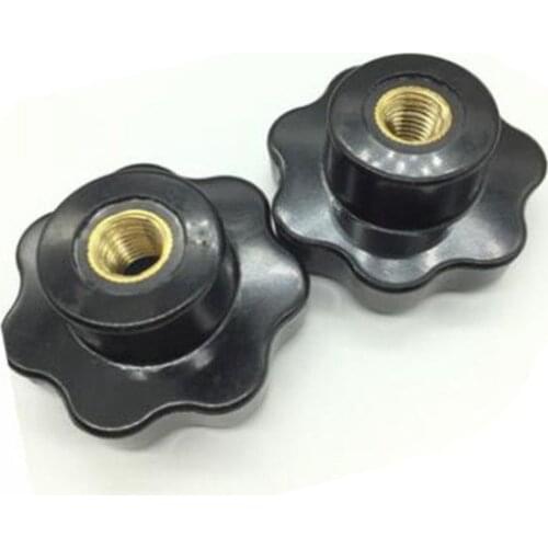 5pcs M8 Female Thread OD 50mm Star Shaped Head Clamping Nuts Knob With Hole