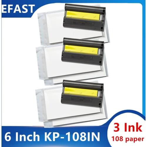 6 inch for Canon SELPHY CP1200 CP1300 CP910 CP900 CP820 ES1 ES2 ES30 CP100 CP200 CP300 CP400 CP500 CP600 CP700 CP720 ink paper