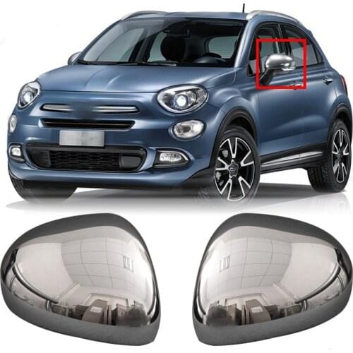 Car Rearview Mirror Covers Side Wing Mirror Caps for FIAT 500X 2014 2015 2016 2017 2018 2019