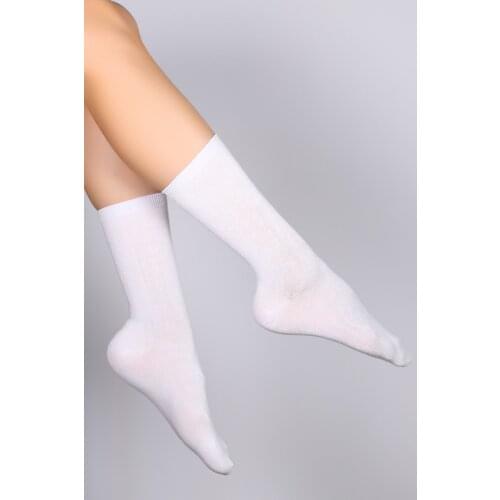 Bamboo Seamless Socket Socks White-8888.1114