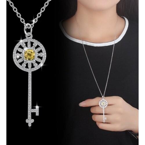 Key Necklace Accessories Sweater Chain Long Autumn/Winter Korean Women Short Clavicle Chain Pendant Jewelry Wholesale Bulk