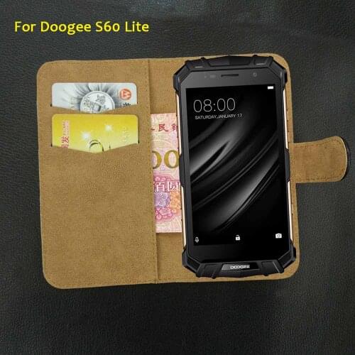 6 Colors Doogee S60 Lite Case Leather Fashion Vintage Luxury Exclusive Retro Protective Doogee S60 Phone Cover Credit