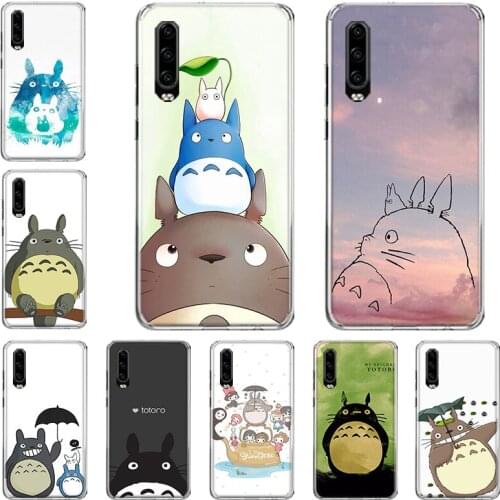 Cute Totoro Spirited Away Ghibli Miyazaki Anime Kaonashi Phone Case For Huawei P10 P20 P30 P40 Mate 30 20 10 Lite Pro P Smart Z