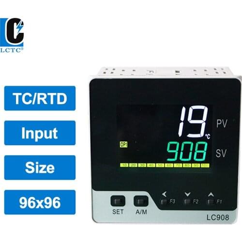 96x96mm TC/RTD input LCD digital pid temperature controller with the timer SSR/Relay/4-20mA/0-10V output