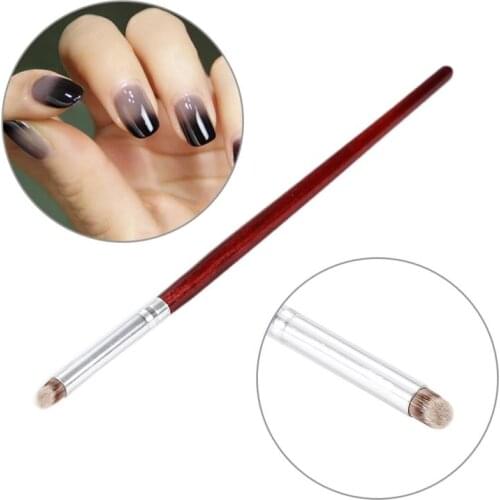 ELECOOL 3/2/1Pcs Nail Art Gradient Color Change Brush Wood Handle Nail Dye Drawing Pen UV Gel Polish Nail Brush Painting Tool