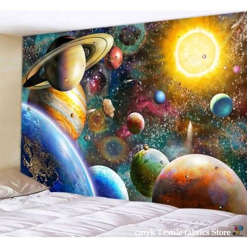 Tapestry psychedelic pattern yoga throw beach throw carpet Hippie Home Decor Wall Tapestry Blanket Galaxy Hanging Wall Tapestry