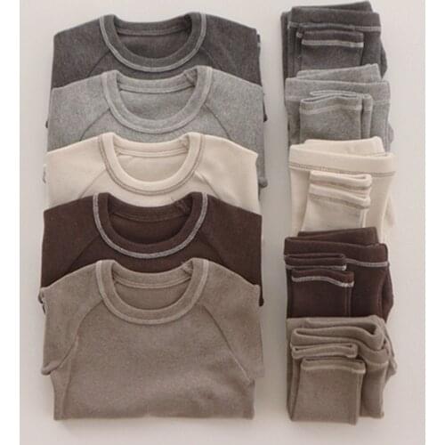 Korean childrens autumn suit childrens home clothes baby air conditioning clothes new childrens clothes