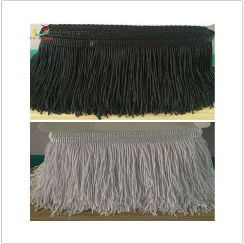10CM/2 meters long Latin dance fringe lace ribbon Polyester tassels costume dress curtain sewing accessories DIY decoration