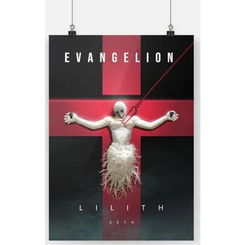 Lilith Angel Anime Wooden Frame Canvas Poster Framed Painting Wall Art Decor Living Room Bedroom Study Home Decoration Prints