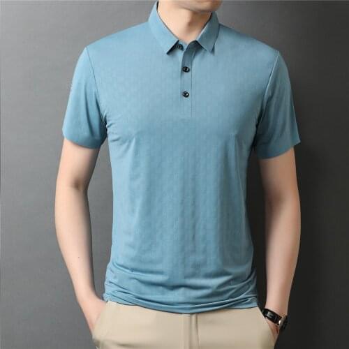 COODRONY Brand High Quality Short Sleeve Polo-Shirt Men Clothing Summer New Arrival Business Casual Thin Ice Cool Tops C5316S