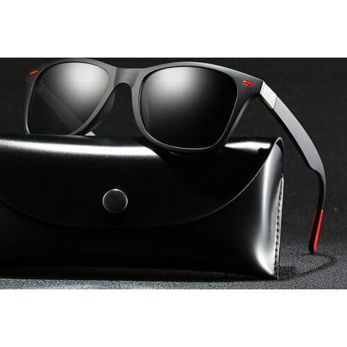 High Quality Tr90 Frame Polarized Sunglasses Square Vintage Sun Glasses Famous Brand Male Sun Glases Polaroid Sunglasses for Men