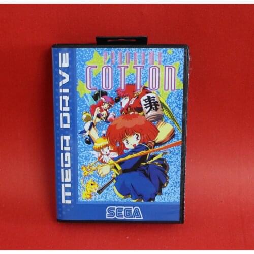 Panorama Cotton 16 bit MD card with Retail box for Sega MegaDrive Video Game console system