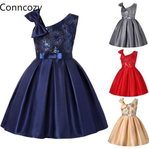 Brand Quality Summer Girls Sequined Princess Dress Halloween Christmas Dress Kids Wedding Party Dress Ball Gown Birthday Vestido