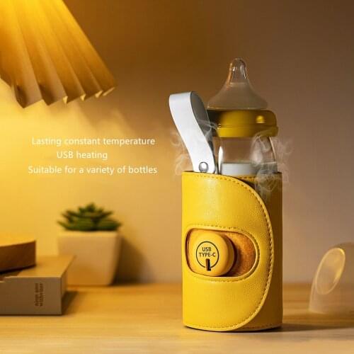 Double Moding Usb Baby Bottle Warmer Silicone Material Non-skid Milk Warmer Baby 50-70mm Bottle Safety Fast For New Borns Baby