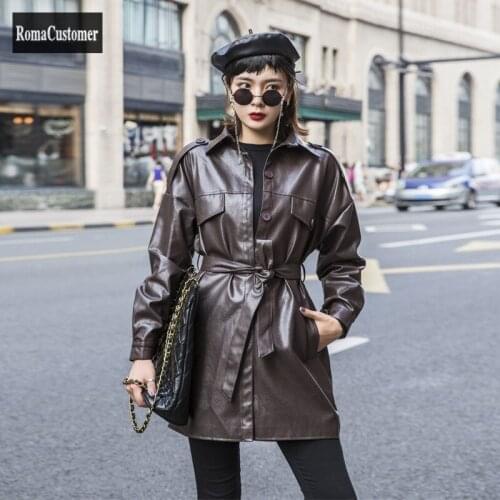 RomaCustomer Womens Fashion Leather Jackets