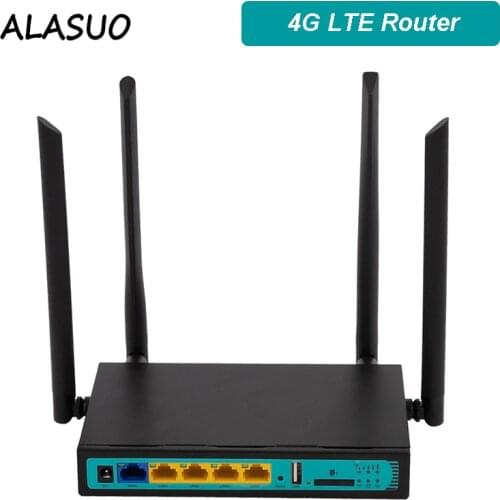 Home Outdoor 3G 4G LTE Wifi SIM Card Router 300Mbps Long Range 128MB Wireless Modem Router Wi-fi Access Point QOS VPN Firewall