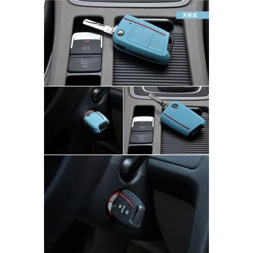 GRK01 Silicone Remote Cover car styling case for VW Volkswagen Golf 7 mk7 Skoda Octavia A7 Silicone car- styling