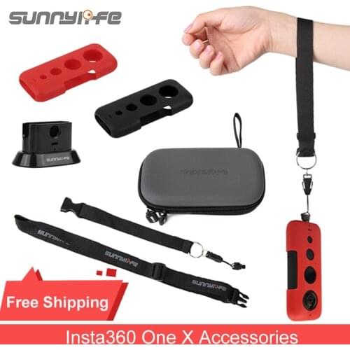 Insta360 One X Lanyard +Base Silicone Protective Case Waterproof Carrying Bag For Insta360 One x Accessories Insta360 One x c