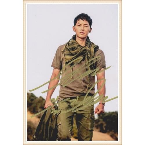 Song Joongki Song Joong Ki autographed photo Descendants of the sun 4*6 inches collection freeshipping 05.2016 05