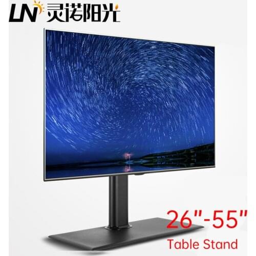 26”-55” Inch Desktop Monitor Stand Universal Adjustable Height Flat Panel TV Mount Bracket Load 30KG VESA MAX 400*400mm