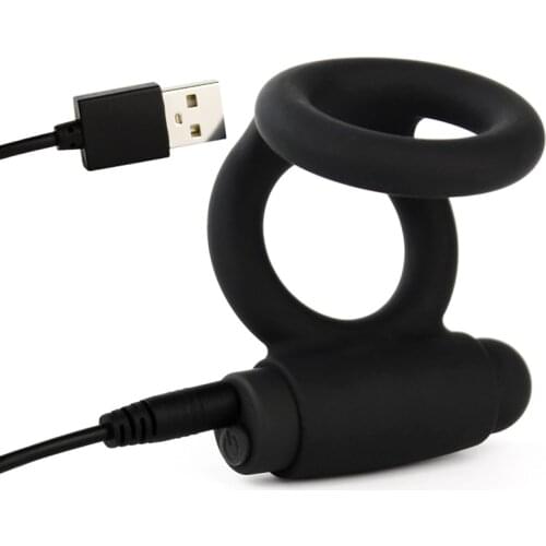 Delay Ejaculation Lock Ring Vibrator For Penis Male Vibrating Cock Rings Clitoral Stimulation Sex Toy For Couple Sex Products
