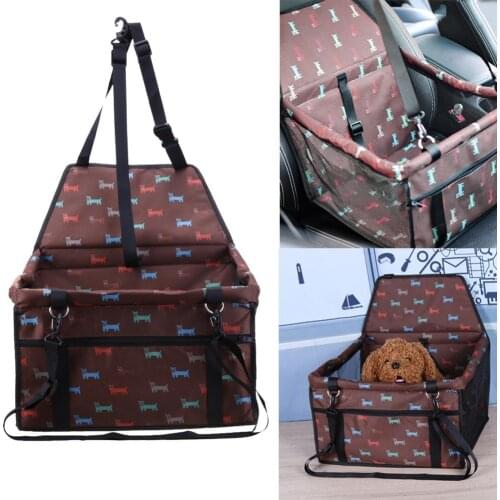 Pet Dog Car Carrier Seat Bag Waterproof Basket Folding Hammock Pet Carriers Bag For Small Cat Dogs Safety Travelling Mesh