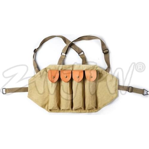 High Quality Chinese Army Type 1950 PPS 43 Magazine Pouch Ammo Pouch Thompson Chest Rig Pack