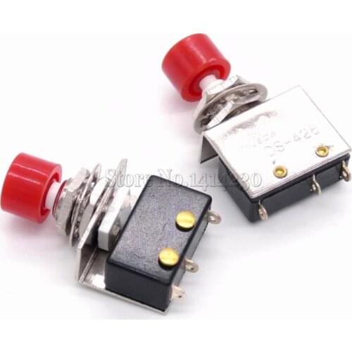 Hight Quality DS-428 Red 8MM Push button switch ON-(ON) DS428 Self-reset