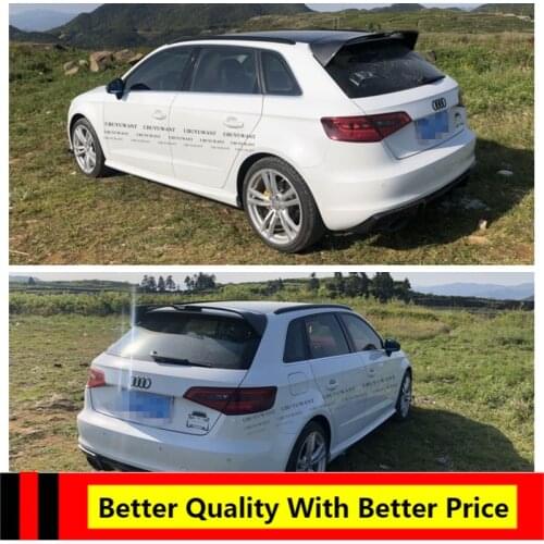 For Audi A3 SPORTBACK 2013-2020Rear Spoiler High Quality CARBON FIBER Car Tail Wing Decoration Trunk Spoiler For A3