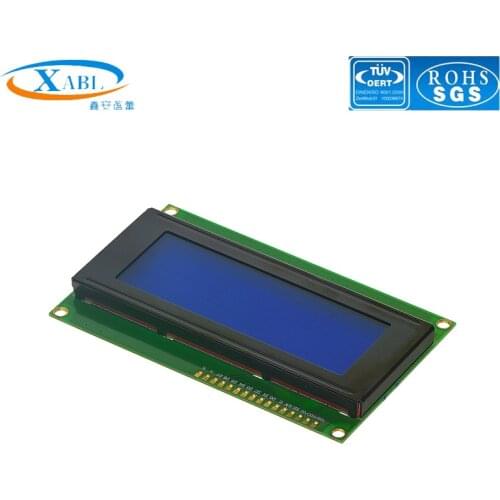 XABL 2004A 20X4 Character Yellow Blue Grey LCD Module LCM screen Factory Outlet Custom Size