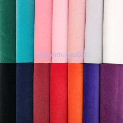 1PC 21X29CM Synthetic Letaher, Cuero Sintetico Double Face Velvet Leather For Making Bows Accessories LEOsyntheticoDIY T177