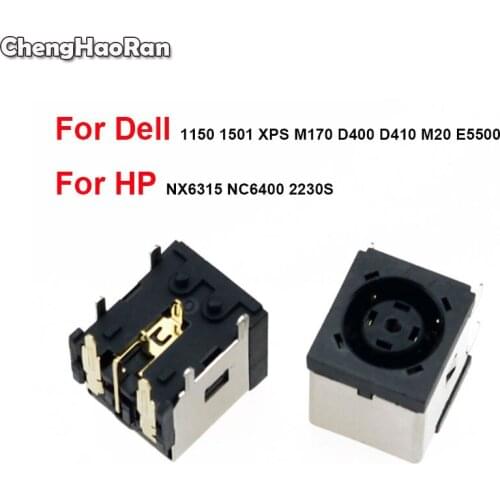 ChengHaoRan 1Pc DC Power Jack Socket Connector Plug for Dell Inspiron 1150 1501 XPS M170 D400 D410 M20 For HP NX6315,7.4* 5.0mm