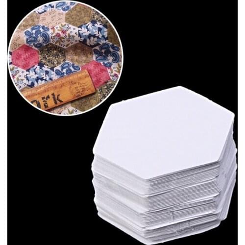 100Pcs Hexagon Templates for Patchwork Paper Quilting Sewing Craft DIY Six Sizes Perfect Quilting Template Paper Craft Drop Ship