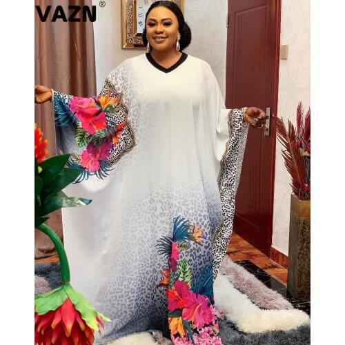 VAZN 2020 Free Size Fashion Mujer Luxurious Arabian gold velvet embroidered abaya Indian Clothes for Women