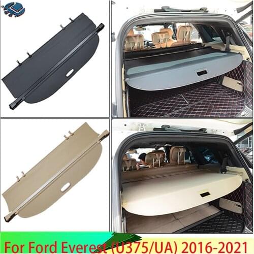For Ford Everest 2016 2017 2018 Aluminum+Canvas Rear Cargo Cover privacy Trunk Screen Security Shield shade Accessories